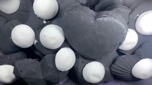 ASMR crush chalk ⬛️⚪️
