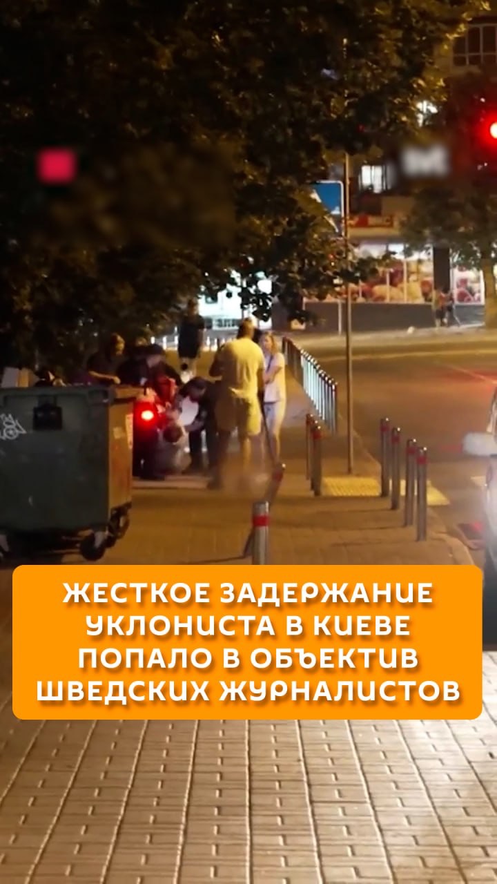 Жесткое задержание уклониста в Киеве попало в объектив шведских журналистов