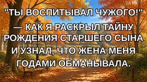 «Ты воспитывал чужого!» — Как я раскрыл тайну рождения старшего сына и узнал, что жена меня годами