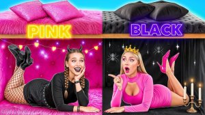 Секретные Домики под Кроватью # Розовое или Черное Челлендж от Multi DO Girls