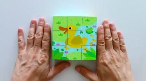 Весёлая Овечка - собираем кубики пазлы для малышей с животными