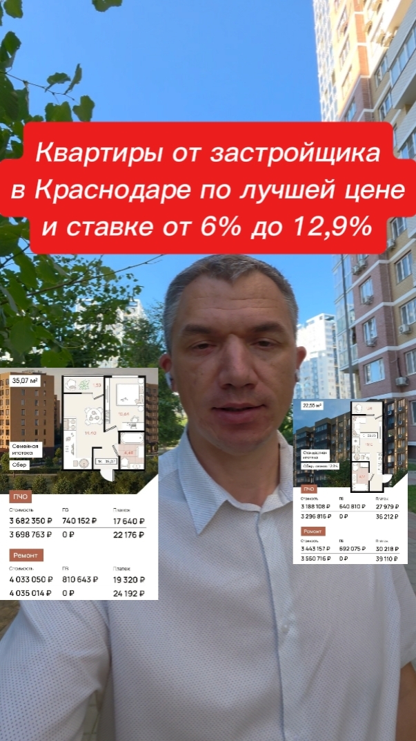 Квартиры от застройщика в Краснодаре. Цены 2026г.
