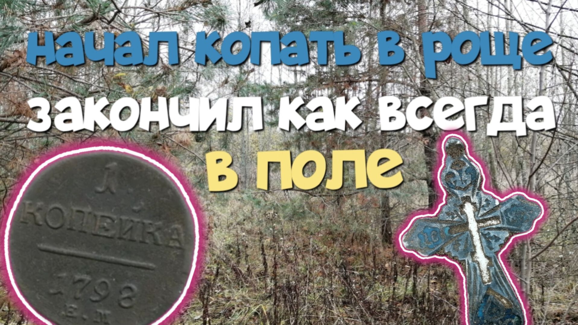 Начал копать в роще, закончил как всегда в поле. Поиск с ЭКВИНОКС 800.