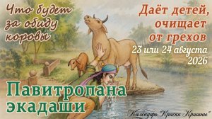 Павитропана Путрада Экадаши: 23 или 24 августа 2026. Благословение детей.