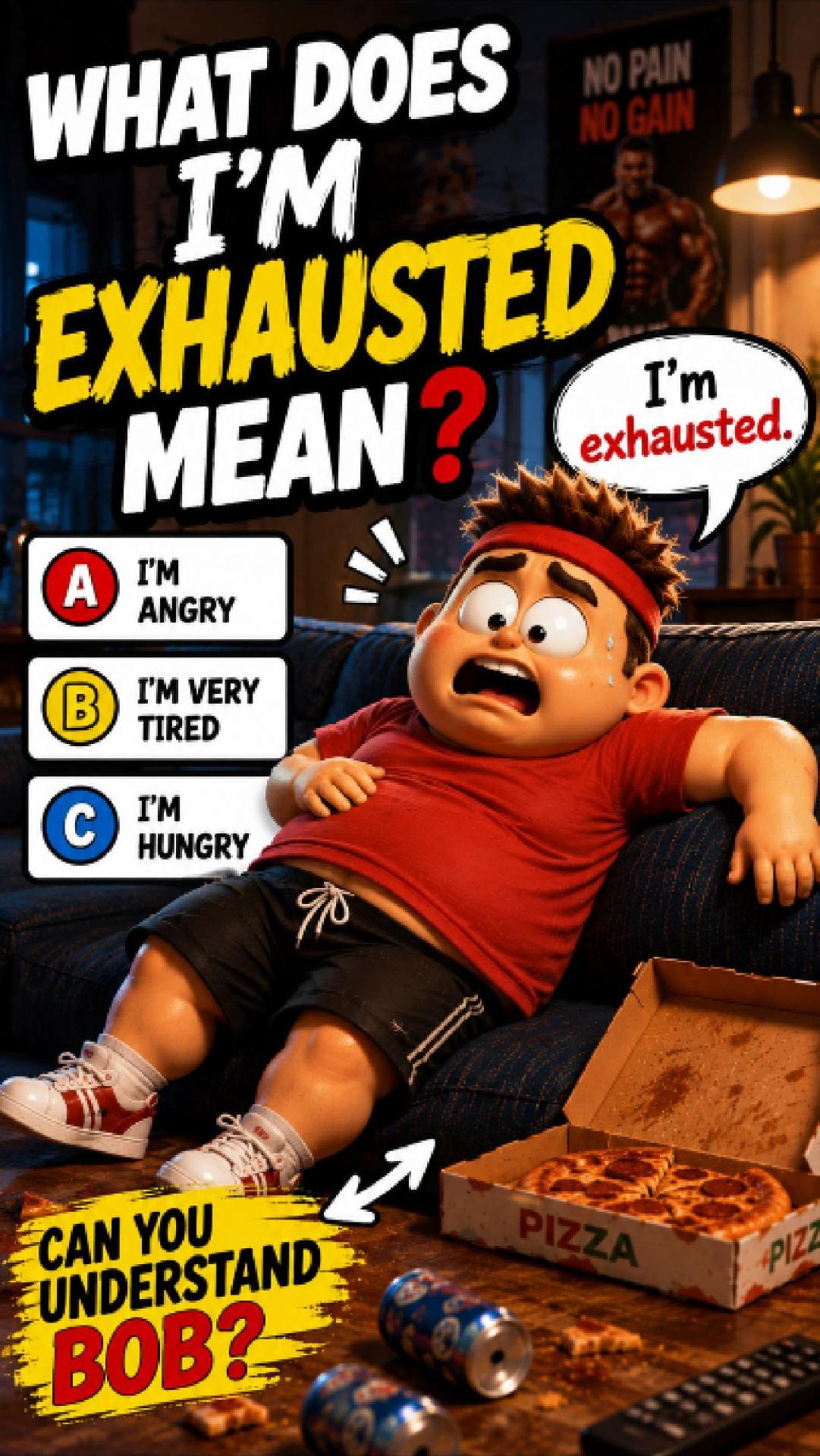 Английский за 10 секунд 😱 Что значит “I’m Exhausted”?