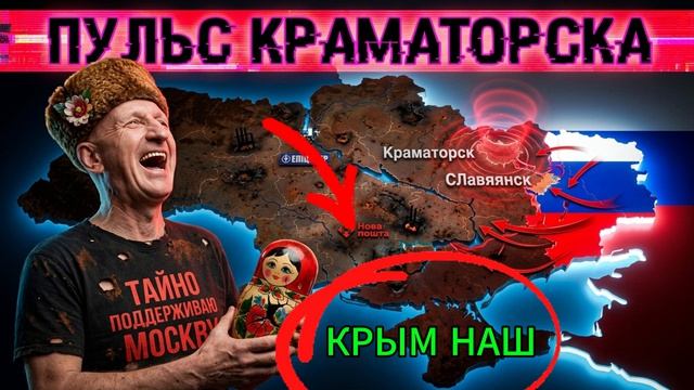 ФРОНТ СЖАЛ КРАМАТОРСК.  КОЛЬЦО 3 КМ-С СЕВЕРА СЛАВЯНСК -РОССИЯ НАСТУПАЕТ.ЭНЕРГОСТРУКТУРА? -ЗАБУДЬТЕ