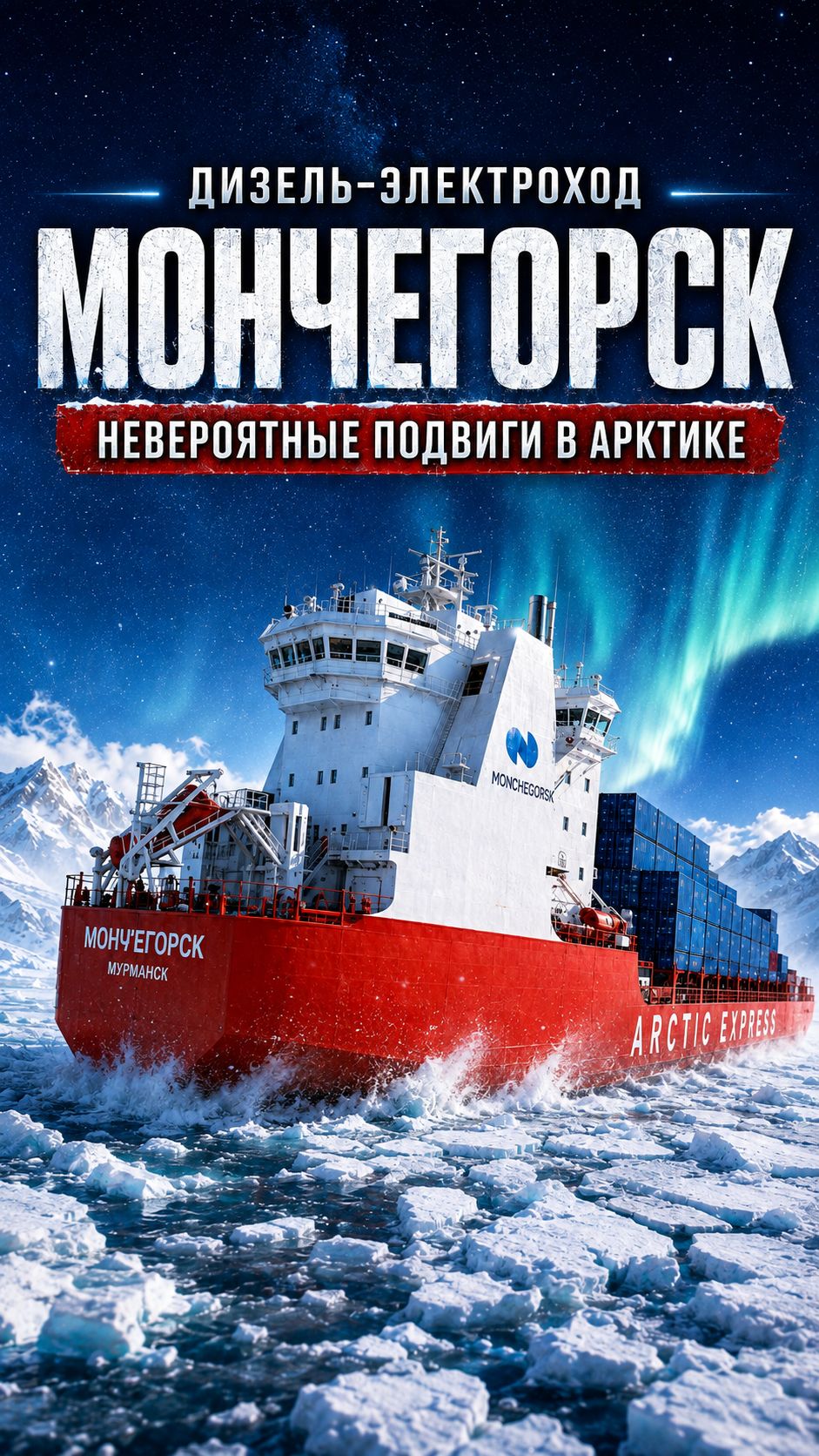 «Мончегорск»: носом по воде, кормой через лёд