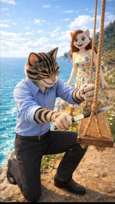#ии #ai #мультики #aiприколы #рекомендации #приколы #Нейроистории #Коты