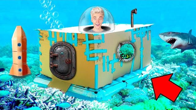 77 Подводная КАРТОННАЯ БАЗА Челлендж ! Влад Бумага А4 Видео Влада Влад а4 Бумага а4 А 4