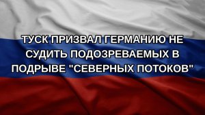 Туск призвал Германию не судить подозреваемых в подрыве «Северных потоков»