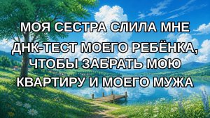 МОЯ СЕСТРА СЛИЛА МНЕ ДНК-ТЕСТ МОЕГО РЕБЁНКА, ЧТОБЫ ЗАБРАТЬ МОЮ КВАРТИРУ И МОЕГО МУЖА