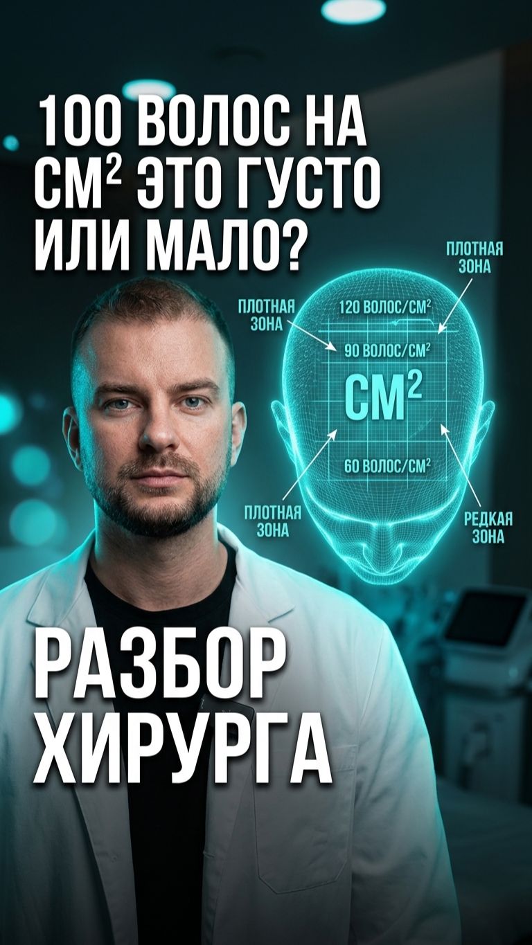 Плотность волос на см² при пересадке: что нужно знать 🔬