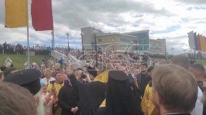 Крестный ход с десницей святителя Спиридона Тримифунтского в Чебоксарах