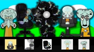 Sprunki OC: Сквидвард на стуле и Щупальца из вирусного мема | Все фазы 1–5 🦑🪑🔥