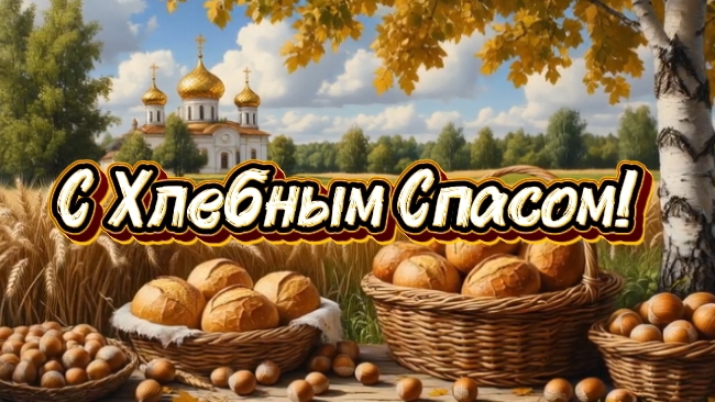 С Хлебным Спасом россияне! Красивое поздравление с праздником 29 августа
