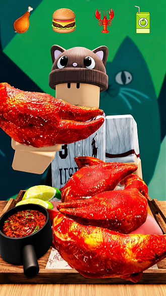 🦞 ASMR Мукбанг с лобстером в Роблокс #Roblox