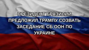 Президент Бразилии предложил Трампу созвать заседание СБ ООН по Украине