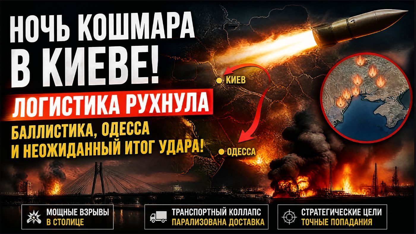 НОЧЬ КОШМАРА В КИЕВЕ! Логистика РУХНУЛА  БаллистикаБаллистика ПРОРВАЛАСЬ!