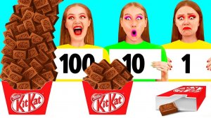 100 Слоев Еды Челлендж _ Кухонные Лайфхаки и Хитрости