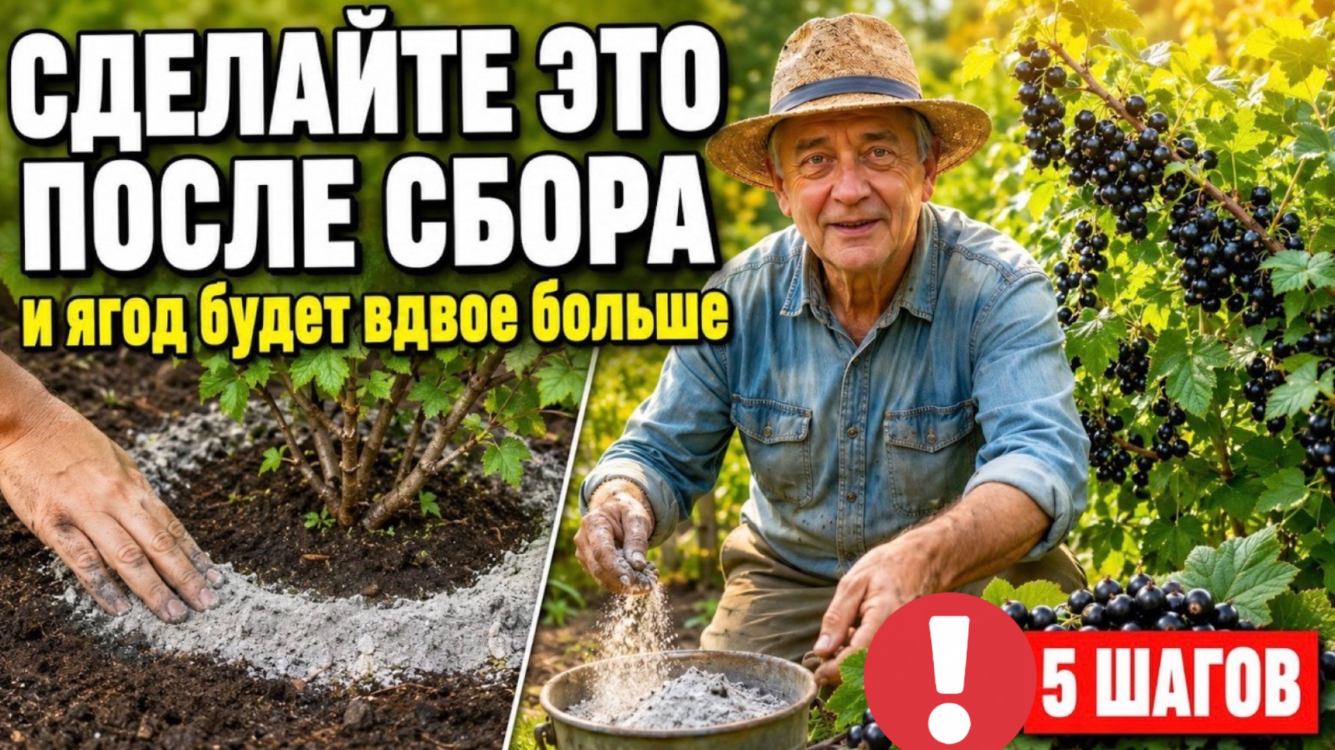 Сделайте ЭТО со СМОРОДИНОЙ после сбора - или на будущий год останетесь без ягод. #смородина