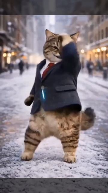 Веселый кот!