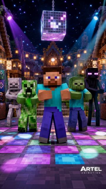 Мобы из Minecraft попробовали танец MrBeast 💀