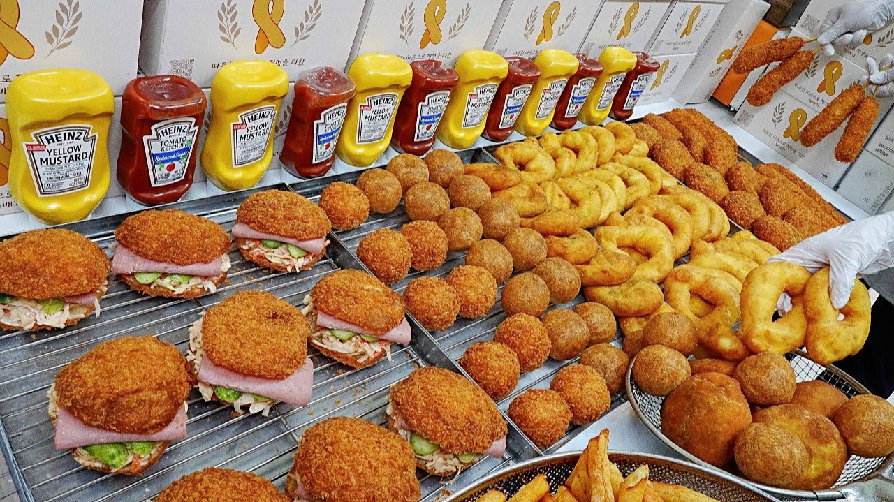 Распродано каждый день! Корейские пончики-твисты, мастер хот-догов - Корейская уличная еда