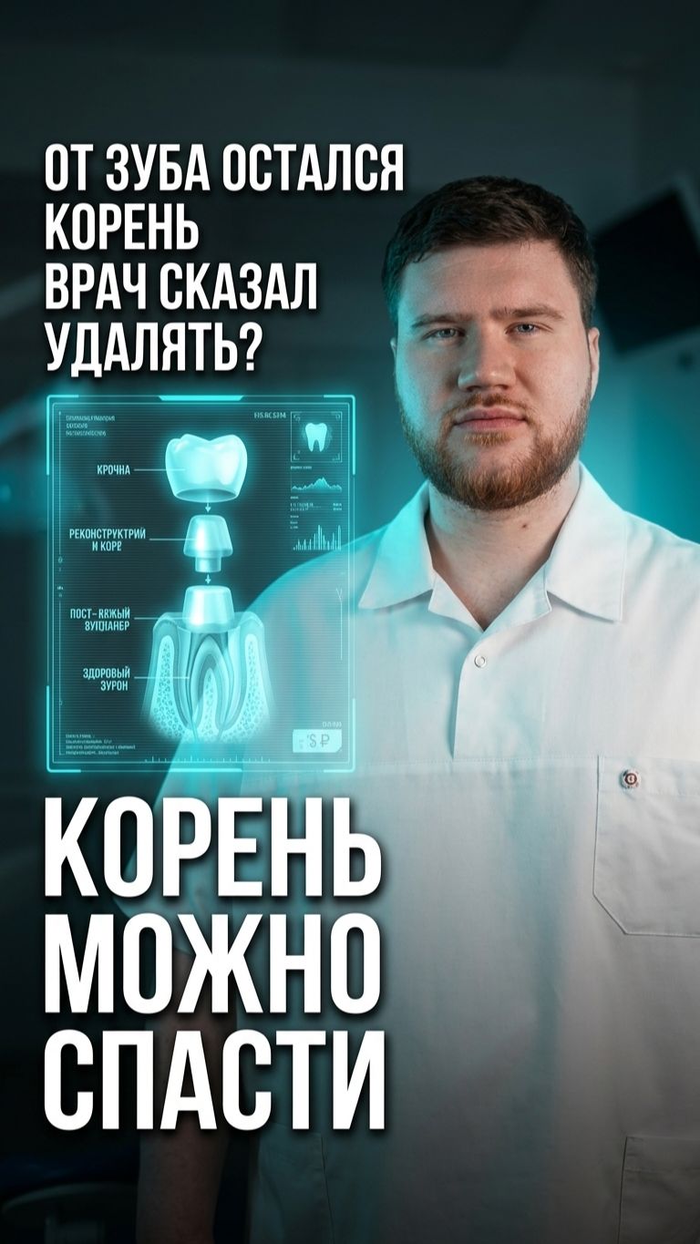 🦷 Зуб раскрошился? Не спешите удалять!