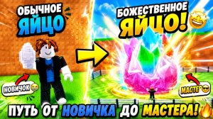 🔥Прошел путь от НОВИЧКА до ПРО в УКРАДИ ЯЙЦО (Steal an Egg) в Roblox!😱