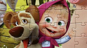 МАША И МЕДВЕДЬ СЧИТАЮТ ОВЕЦ - СОБИРАЕМ БОЛЬШОЙ ПАЗЛ MASHA AND THE BEAR