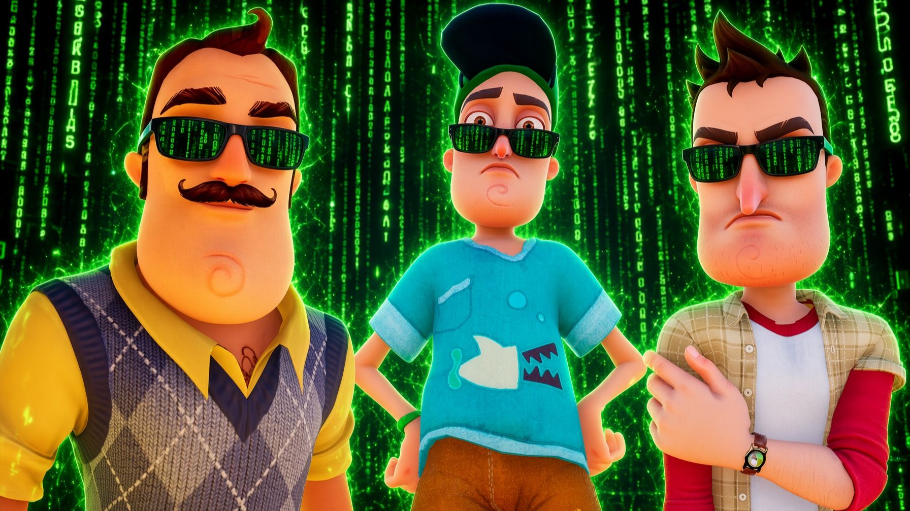 МАТРИЦА В ДОМЕ ПРИВЕТ СОСЕДА!ИГРА HELLO NEIGHBOR MOD MASTER PIETERSON