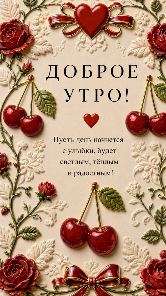 Воскресное утро и тёплые слова — открытка для прекрасного дня 🌅💫
