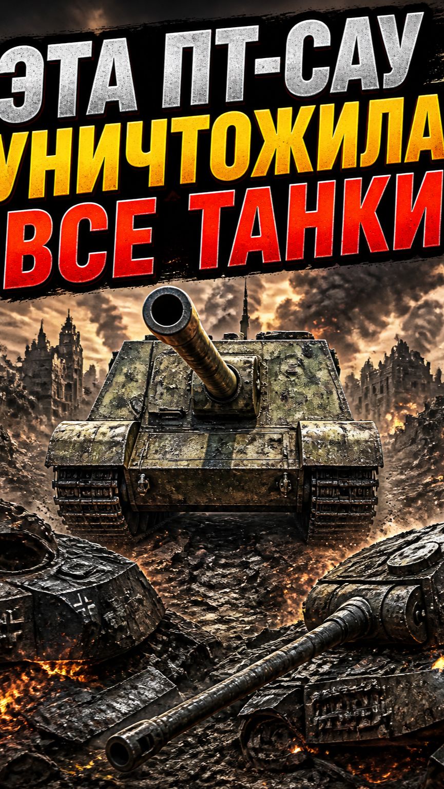 ЭТА ПТ-САУ УНИЧТОЖИЛА ВСЕ ТАНКИ НА ПОЛЕ БОЯ ! 😈