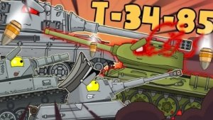Топ 3 серии : Истории Т-34-85 — Мультики про танки