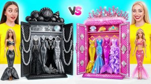 Строим Удивительный Кукольный Домик Черное vs Розовое Челлендж # Смешные Cитуации от Multi DO G