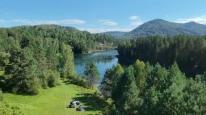 Река Бия в районе поселка Тулой