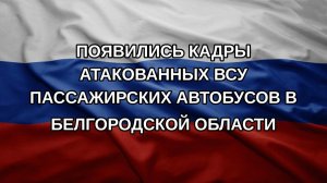 Появились кадры атакованных ВСУ пассажирских автобусов в Белгородской области