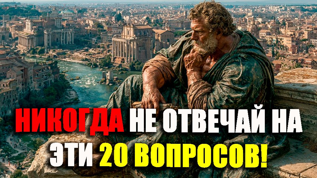 ОНИ ХОТЯТ МАНИПУЛИРОВАТЬ И ЗАДАДУТ ЭТИ 20 ВОПРОСОВ! | Стоицизм.