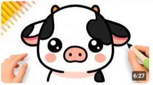 КАК НАРИСОВАТЬ ПРОСТОГО МИЛОГО ТЕЛЕНКА🐮