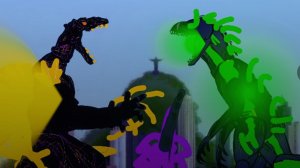 Godzilla black blood против индораптора андрейки