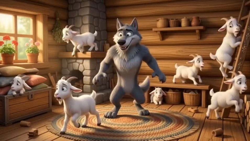 🍿Волк 🐺 и семеро козлят!