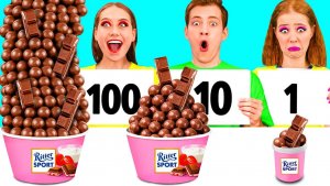 100 Слоев Еды Челлендж _ Потрясающие Кухонные Хитрост