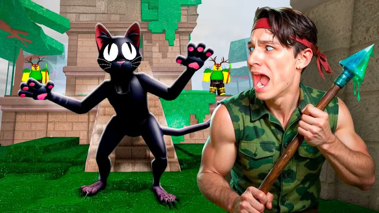 ЭТО ЧЁ ЗА КОТИК？🙀 ПОПАЛ В ДЖУНГЛИ В 99 НОЧЕЙ В ЛЕСУ😱