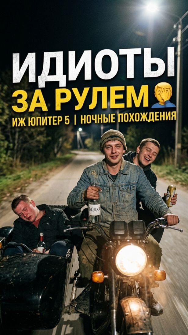 ИЖ ЮПИТЕР 5: ТРИ ДРУГА, ОДИН МОТОЦИКЛ И... БУТЫЛКА ВОДКИ? 🍻🏍️🤦♂️