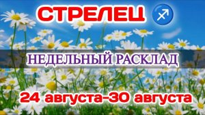 СТРЕЛЕЦ♐ Недельный расклад 24-30 АВГУСТА /Таро Прогноз/Сферы жизни