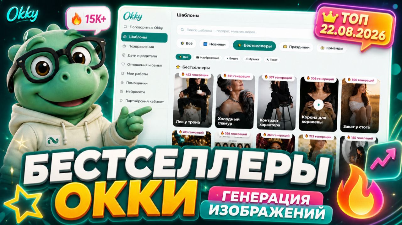 Okky. Бестселлеры на 22 августа: Лев у трона, Холодный гламур и Контраст характера