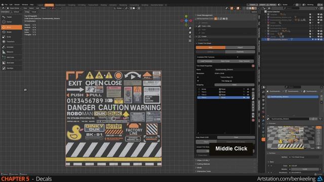 Everything I learnt about Environment Art(Blender) Chp503PaChp402-DecalMachine