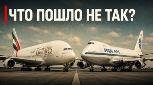Взлет и Падение ГИГАНТСКИХ САМОЛЕТОВ: Boeing 747 и Airbus A380