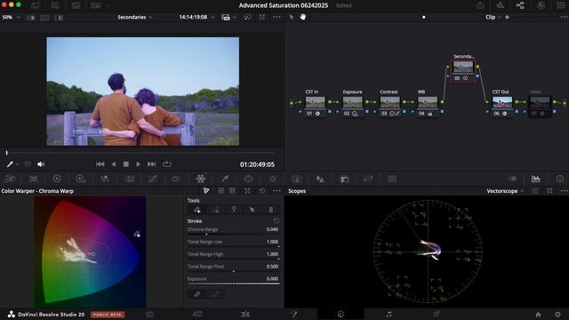Стилизация видео в Davinci Resolve