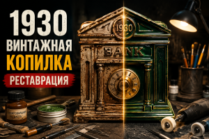 Восстановление винтажной копилки 1930 года